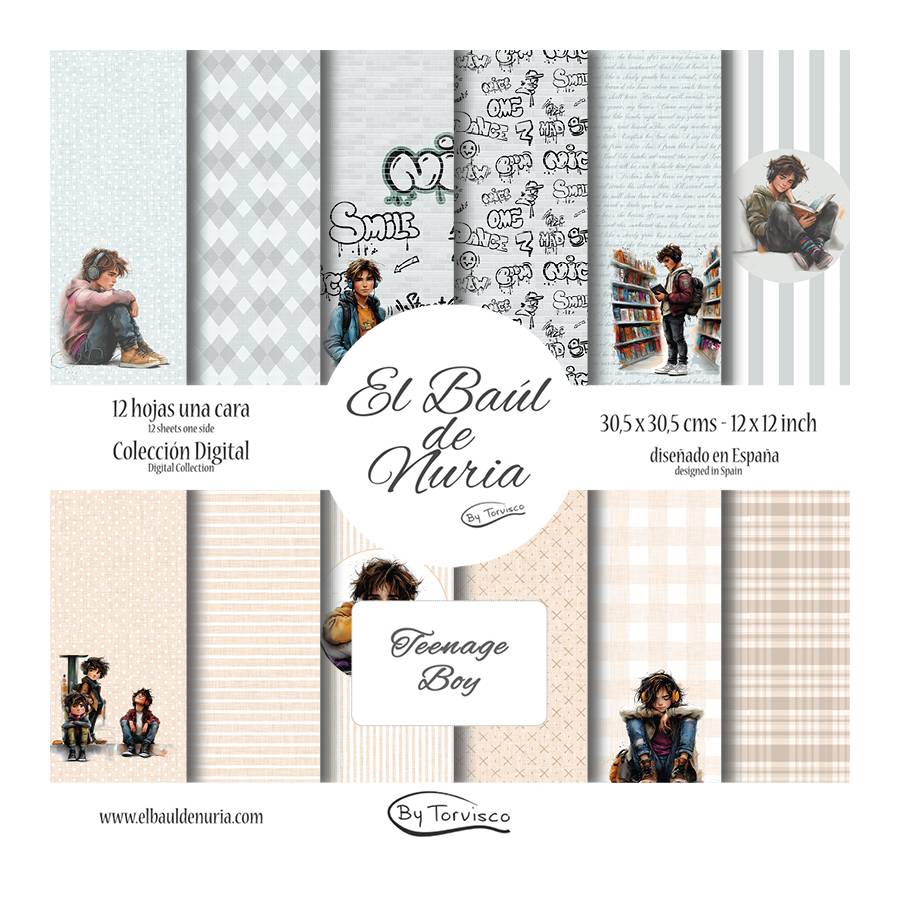 Colección scrapbooking Teenage boy