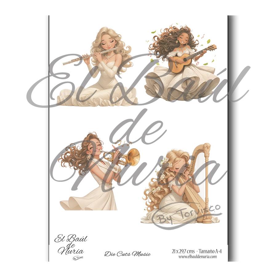 Die Cuts scrapbooking Music