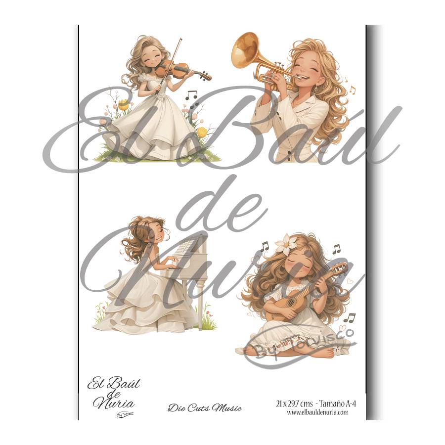 Die Cuts scrapbooking Music