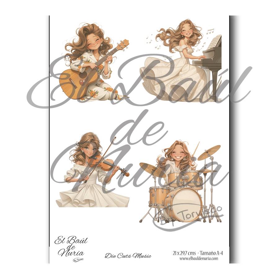 Die Cuts scrapbooking Music