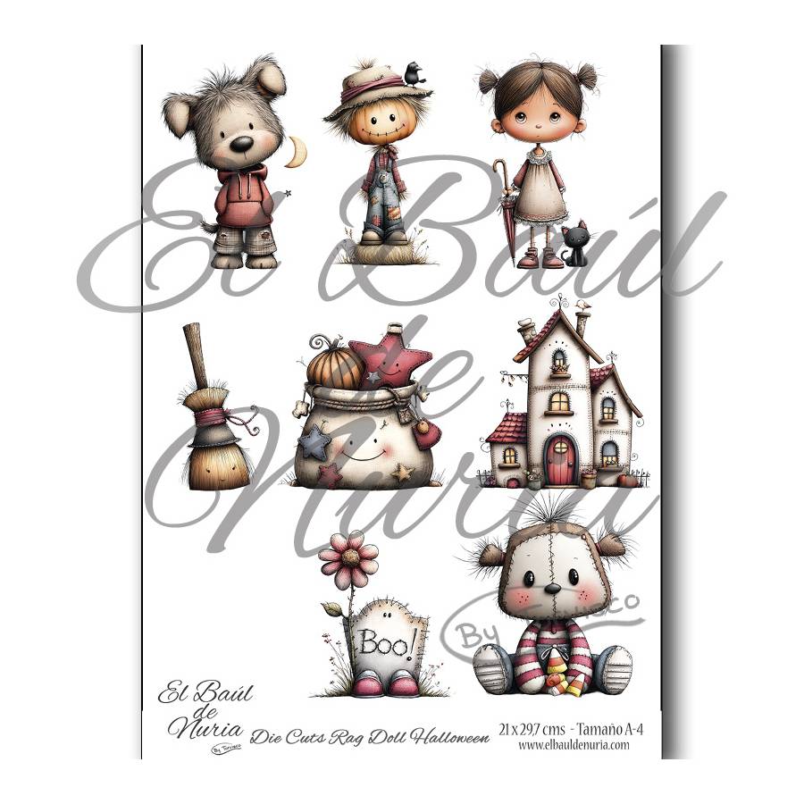 Die Cuts Rag Doll Halloween