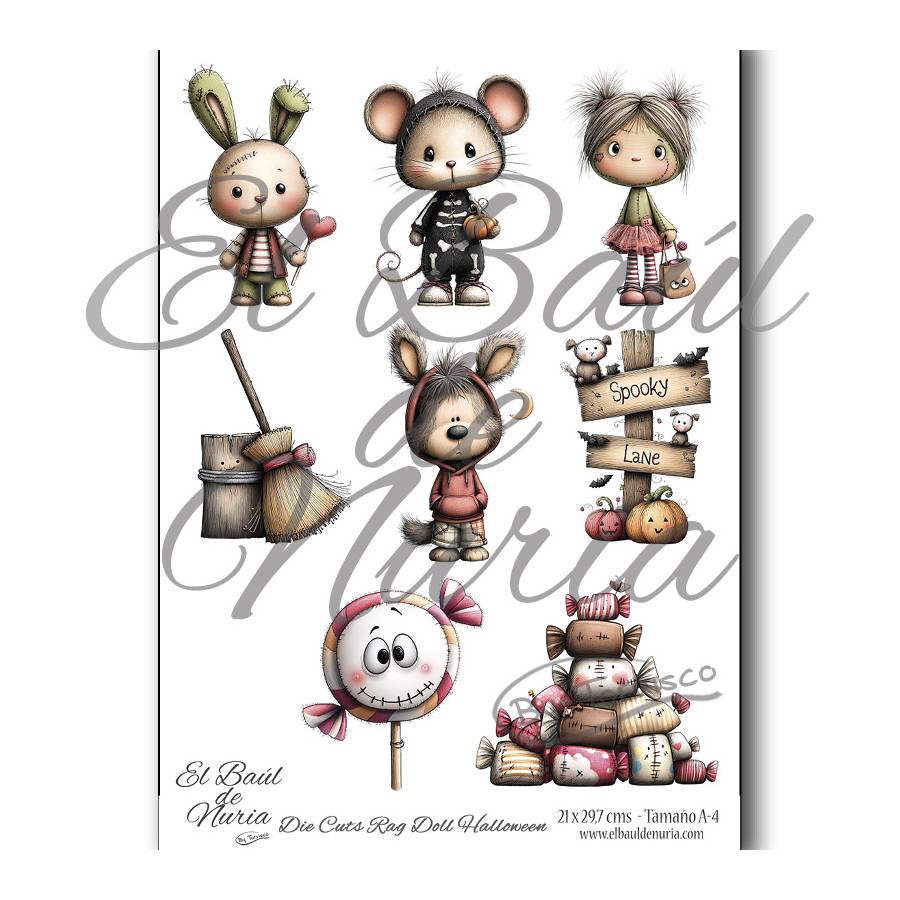 Die Cuts Rag Doll Halloween