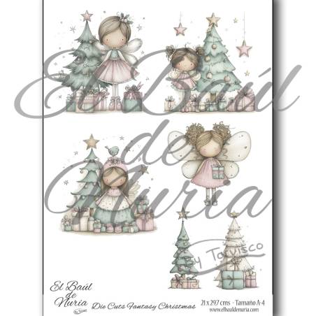 Die Cuts scrapbooking Fantasy Christmas