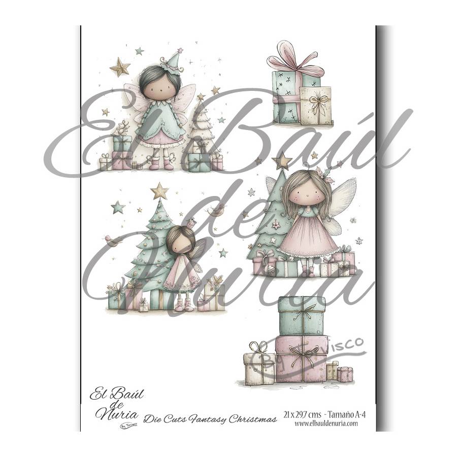 Die Cuts scrapbooking Fantasy Christmas