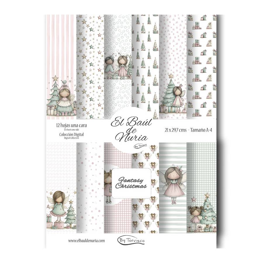 Colección scrapbooking Fantasy Christmas Colección scrapbooking Fantasy Christmas