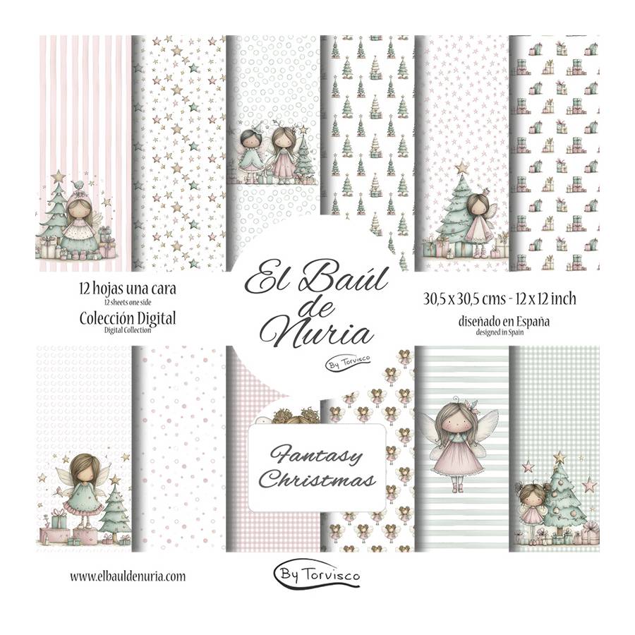 Colección Fantasy Christmas  (Tamaño 30x30) completa con Taller online