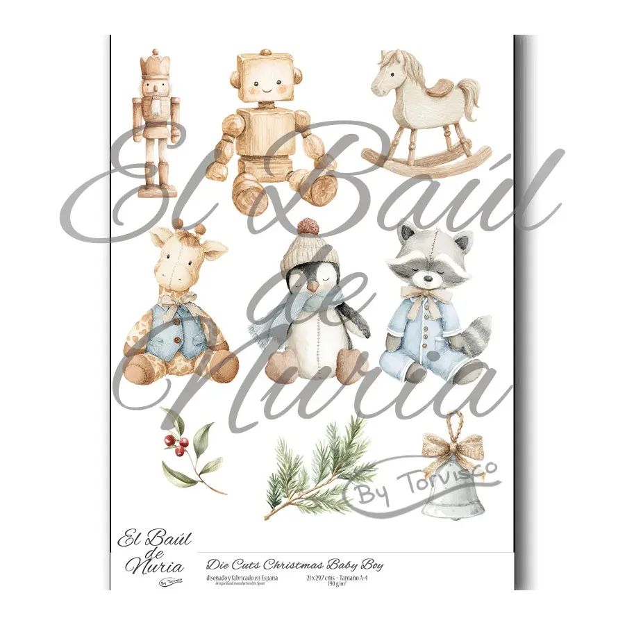 Die Cuts "Christmas Baby Boy"