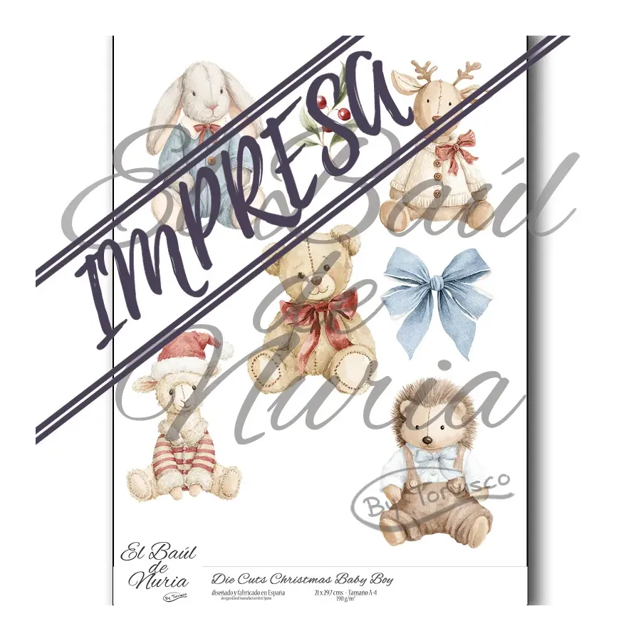 Die Cuts "Christmas Baby Boy"