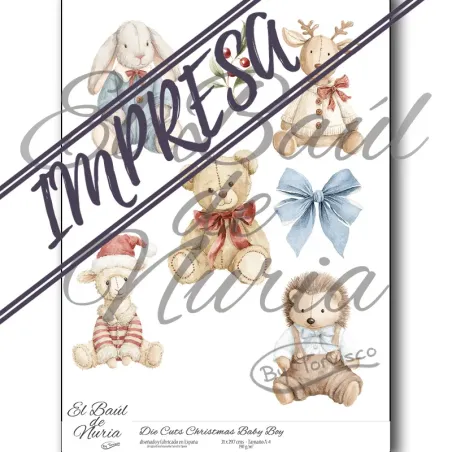 Die Cuts "Christmas Baby Boy"