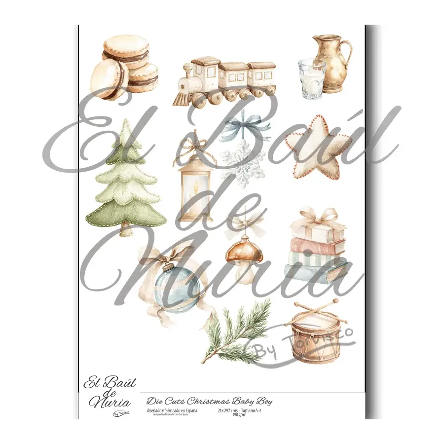 Die Cuts "Christmas Baby Boy"