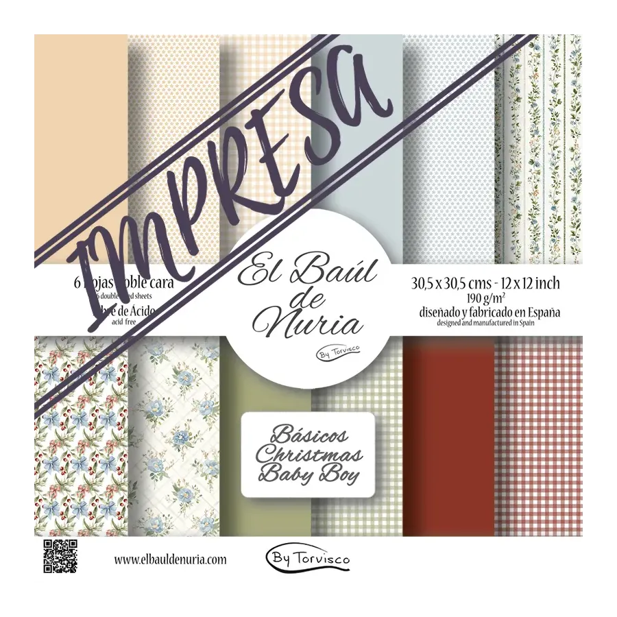 Básicos "Die Cuts "Christmas Baby Boy"