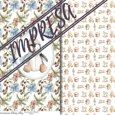 Vellum "Christmas Baby Boy"