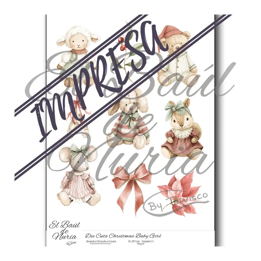 Die Cuts "Christmas Baby Girl"
