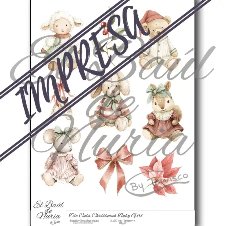 Die Cuts "Christmas Baby Girl"