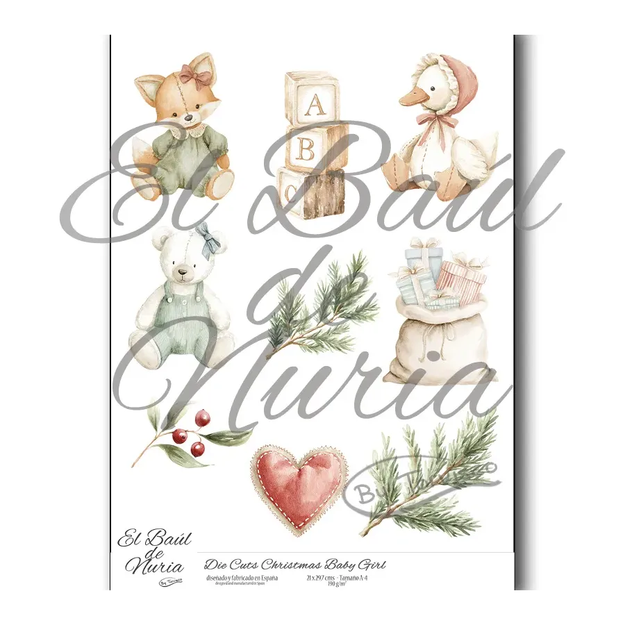 Die Cuts "Christmas Baby Girl"