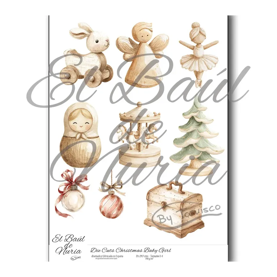 Die Cuts "Christmas Baby Girl"