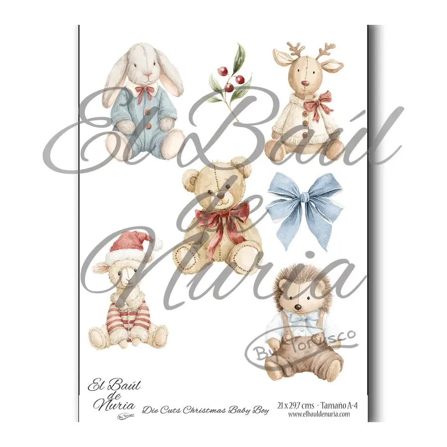 Die Cuts Christmas Baby Boy