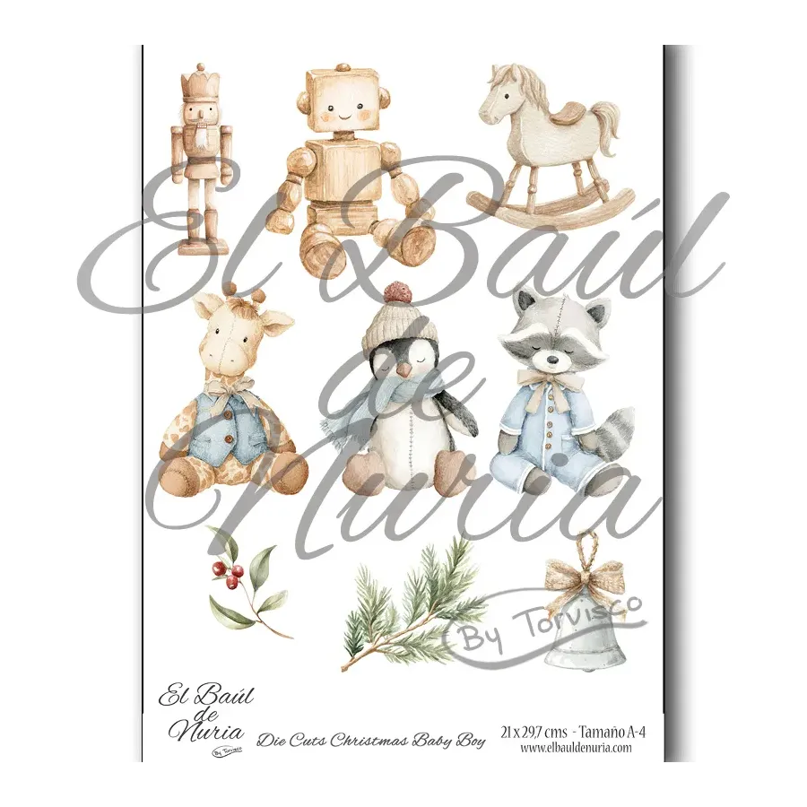 Die Cuts Christmas Baby Boy