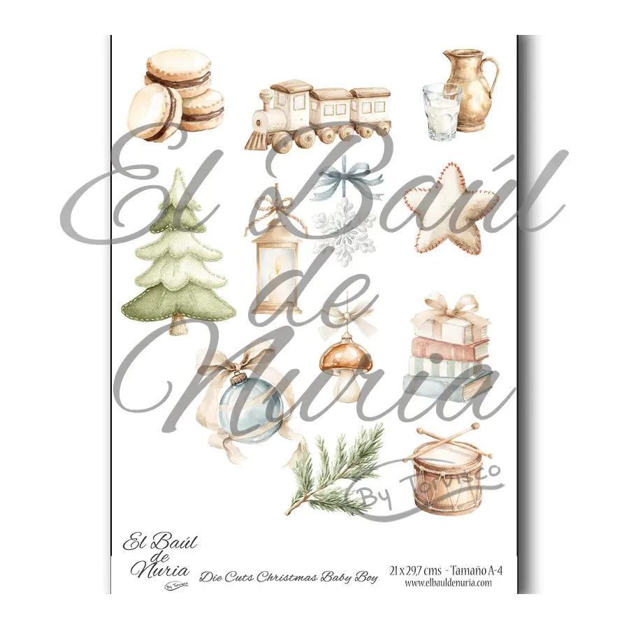 Die Cuts Christmas Baby Boy