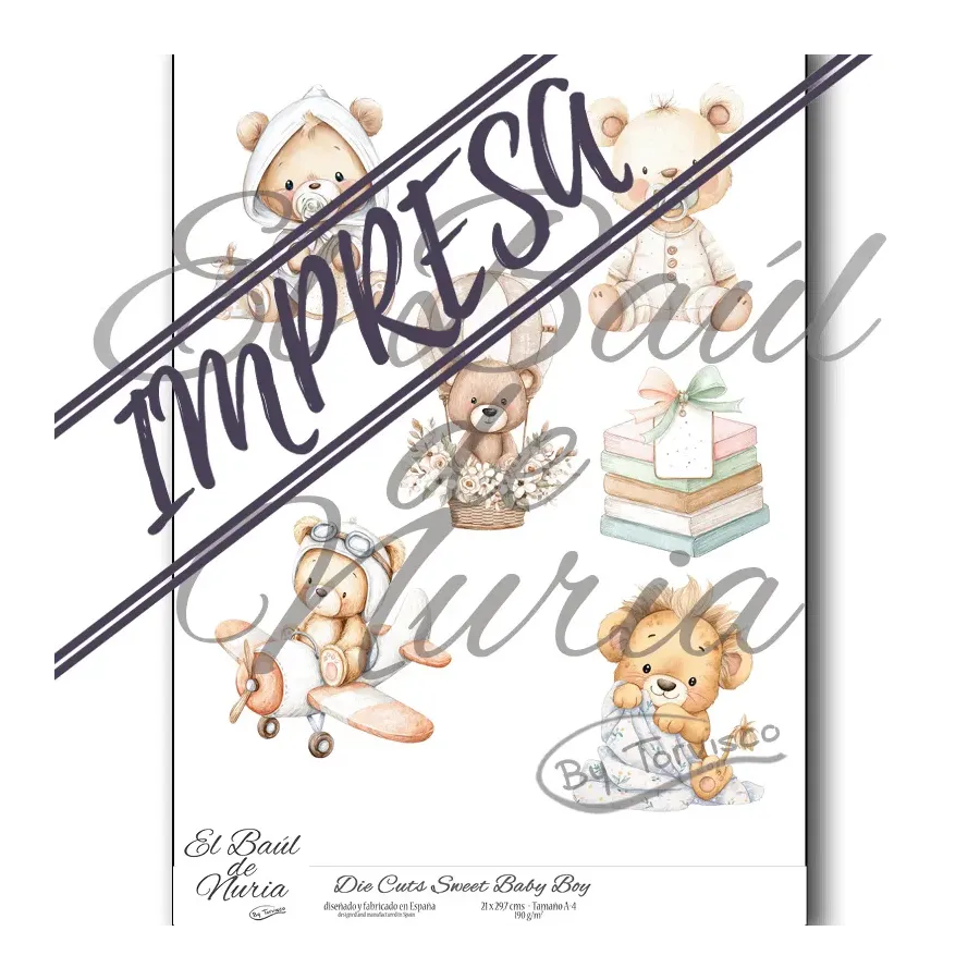 Die Cuts "Sweet Baby Boy"