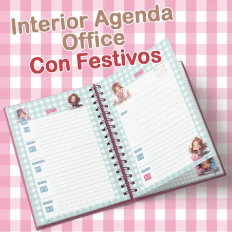 Interior Agenda Office 2026 con festivos nacionales