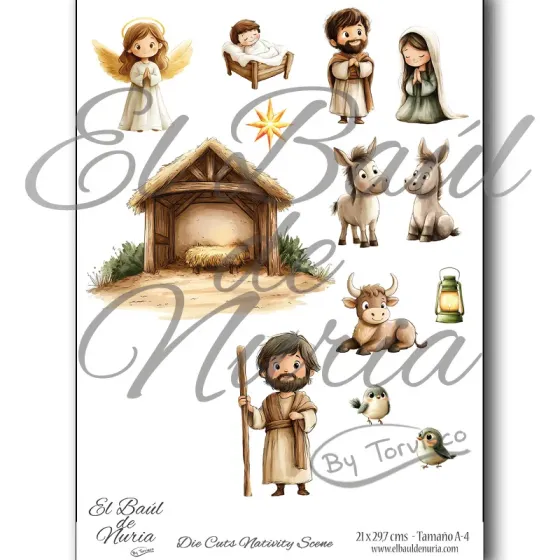 Die Cuts Nativity Scene