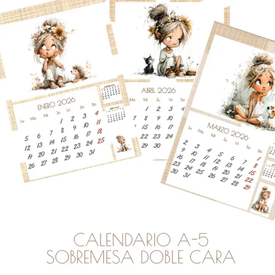 Calendario A-5 Whimsical