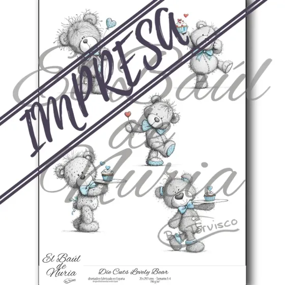 Die Cuts "Lovely Bear"