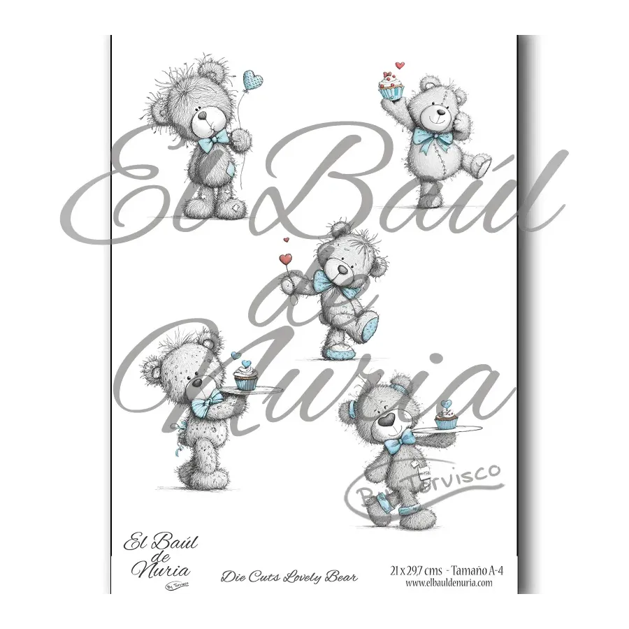 Die Cuts Lovely Bear