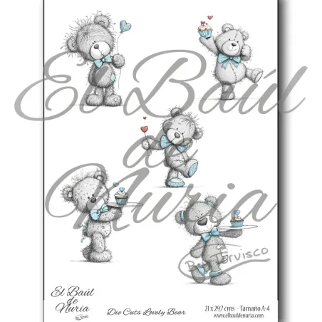 Die Cuts Lovely Bear