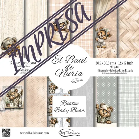 Colección "Rustic Baby Boy Bear"