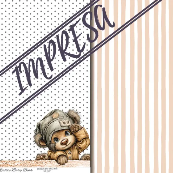 Vellum "Rustic Baby Boy Bear"