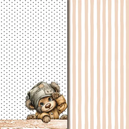 Diseños Vellum Rustic Baby Boy Bear
