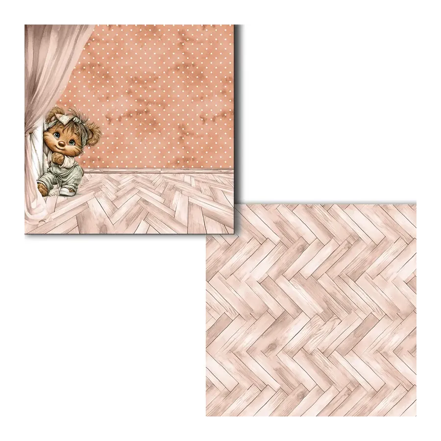 Colección "Rustic Baby Girl Bear"