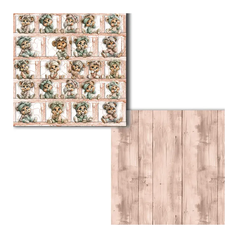 Colección "Rustic Baby Girl Bear"