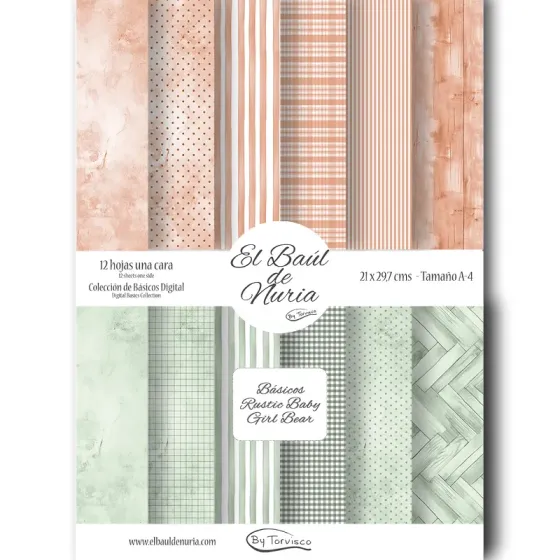 Básicos Rustic Baby Girl Bear