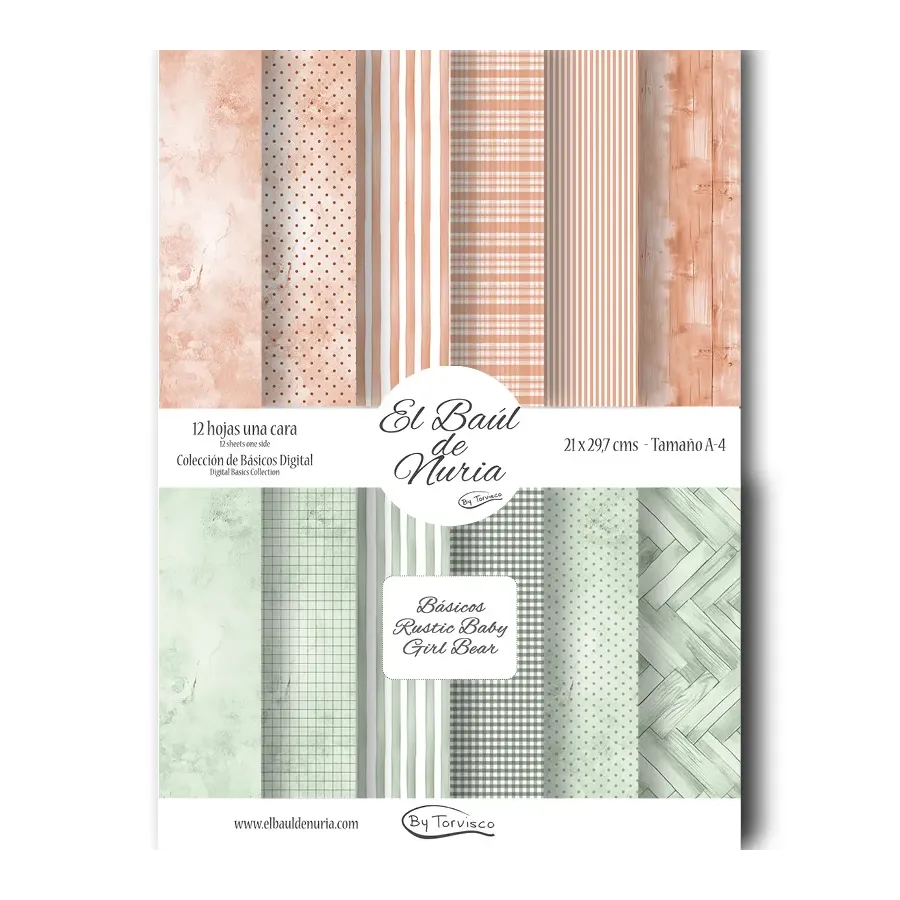 Básicos Rustic Baby Girl Bear