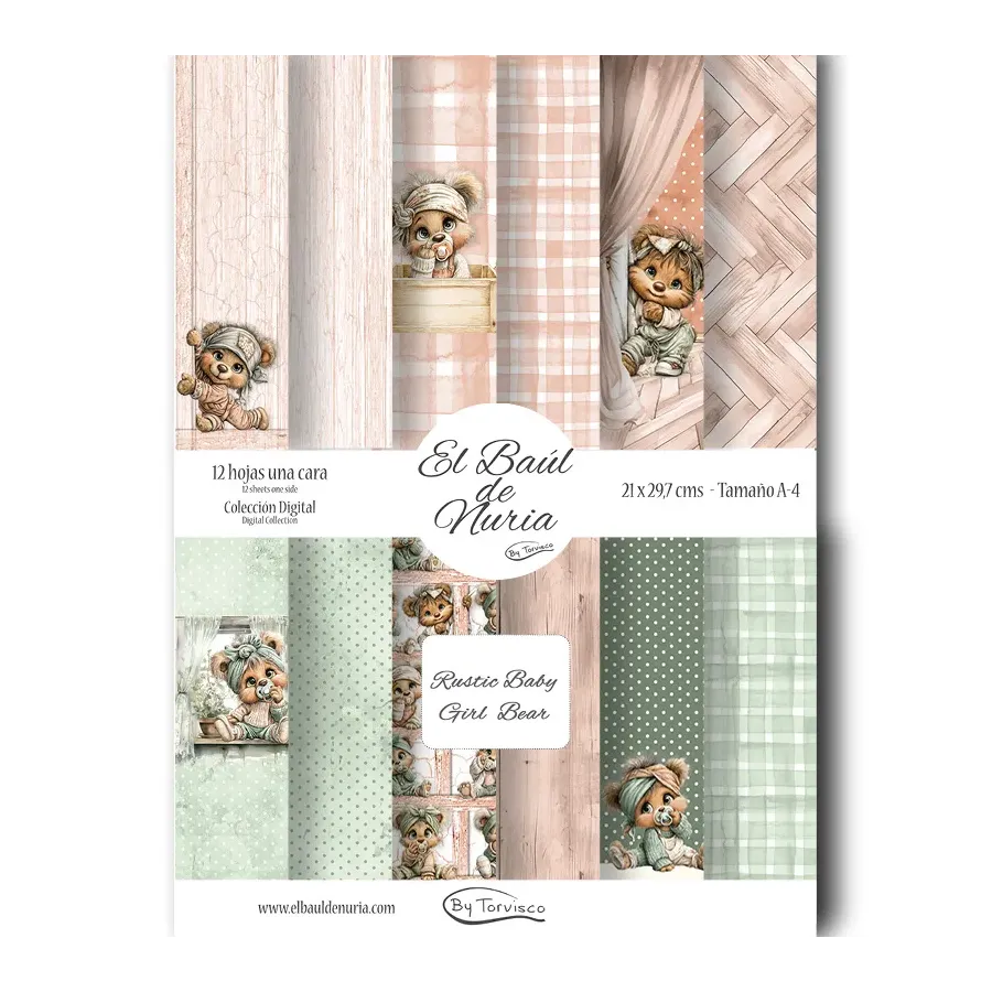 Colección Rustic Baby Girl Bear