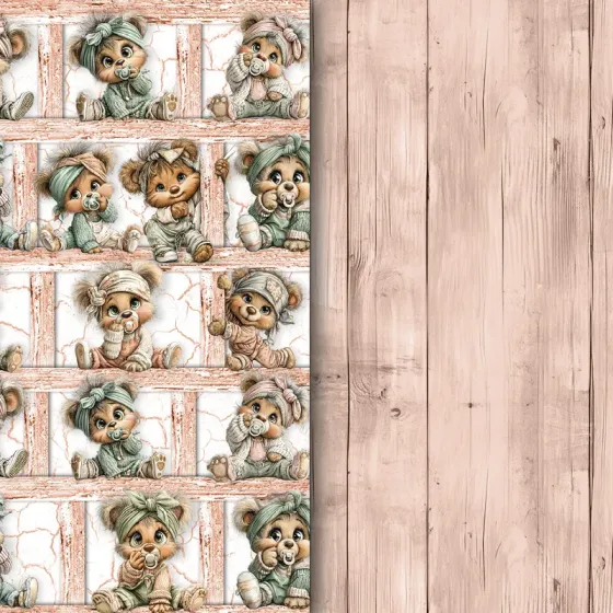 Colección Rustic Baby Girl Bear