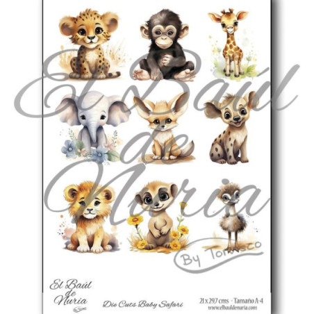 Die Cuts Baby Safari